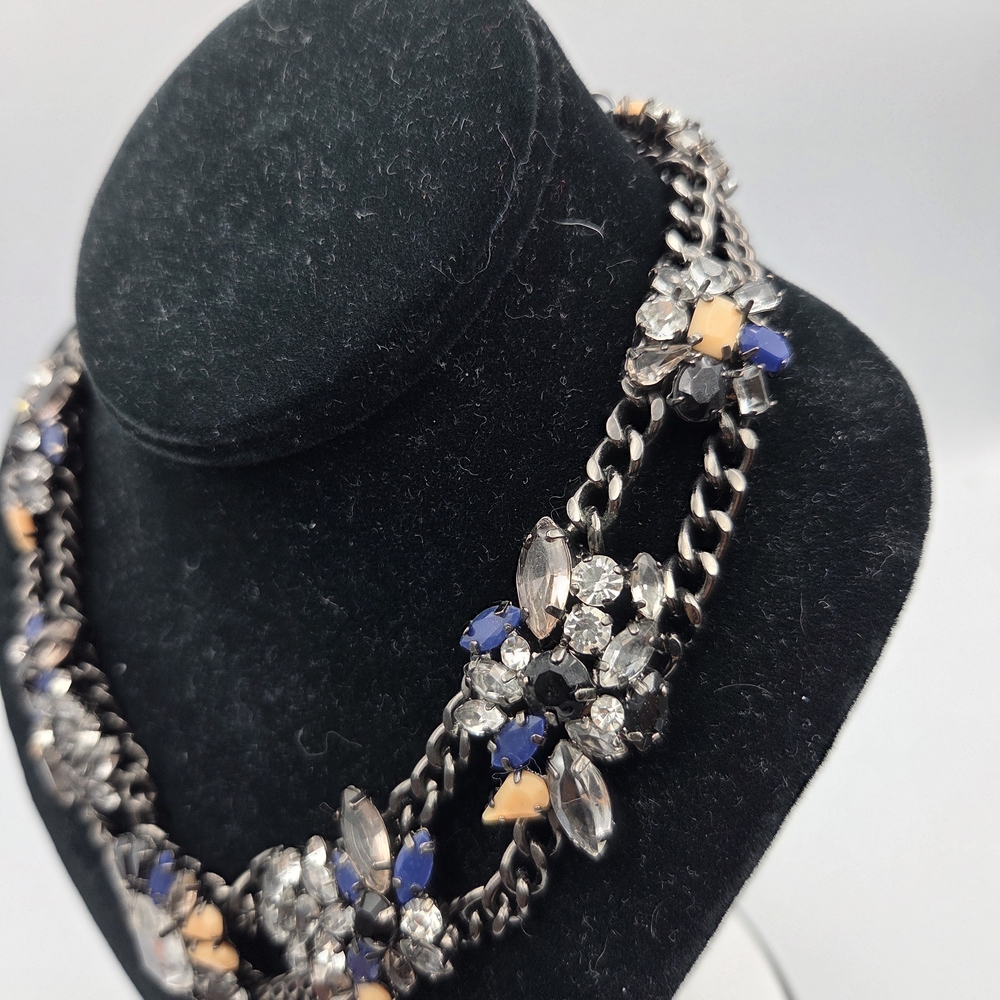 Bcbgmaxazria Silver And Gold Statement Necklace - image 4